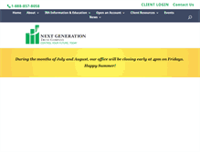 Tablet Screenshot of nextgenerationtrust.com